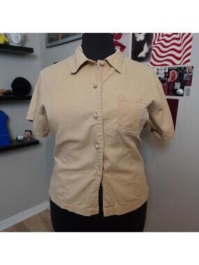 Vintage Khaki Cotton Work Shirt 20W